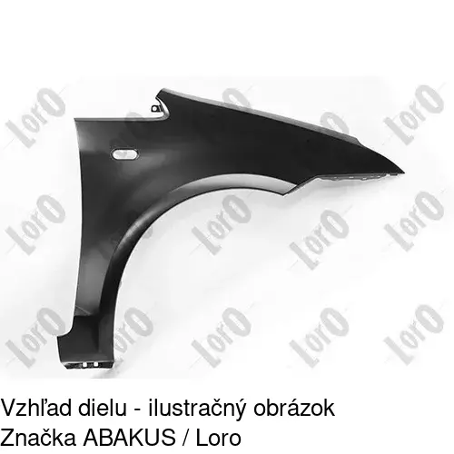 Predný blatník 323502 /POLCAR/ - obr. 1