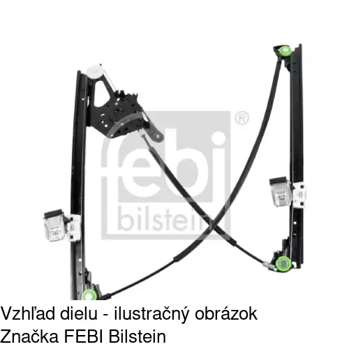 Mechanizmus sťahovania okna elektrický bez motora 3240PSG1 /POLCAR/ - obr. 1