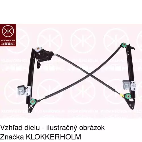 Mechanizmus sťahovania okna elektrický bez motora 3240PSG3 /POLCAR/ - obr. 1