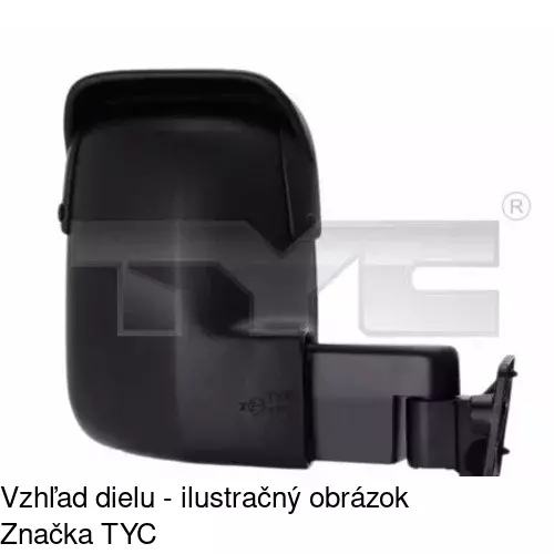 Vonkajšie zrkadlo 324552-E /POLCAR/
