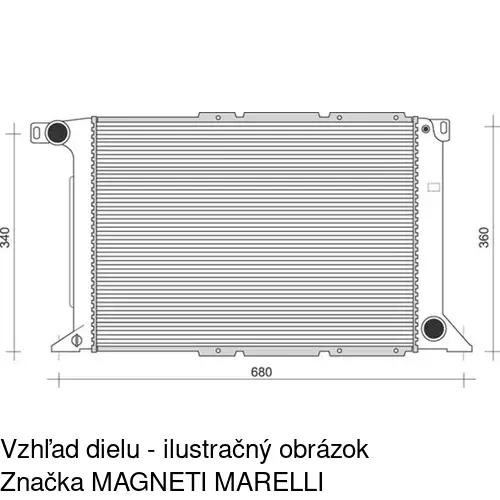 Chladiče vody POLCAR 324608-3