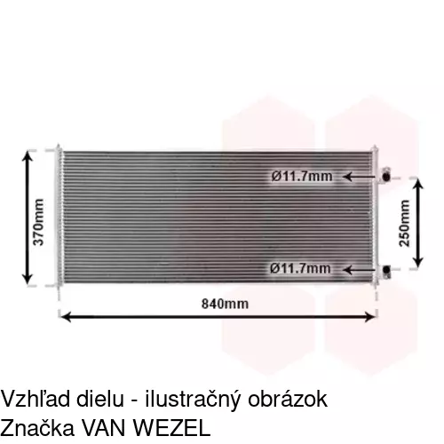 Chladiče klimatizácie 3247K8C1S /POLCAR/ - obr. 3