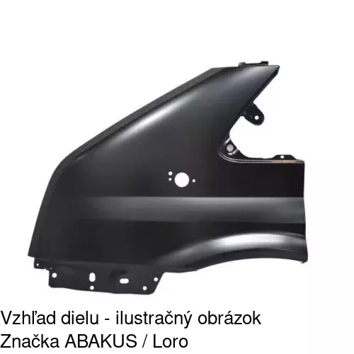Predný blatník 324801-1 /POLCAR/ - obr. 3