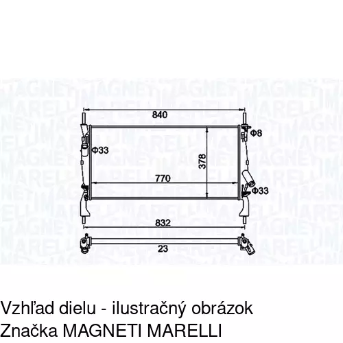 Chladiče vody POLCAR 3248082K
