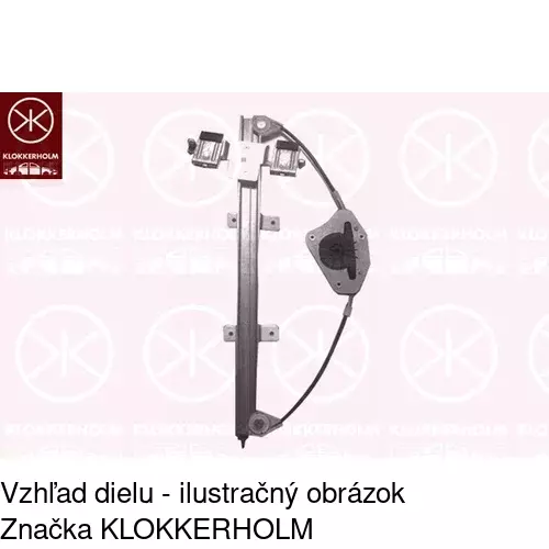 Mechanizmus sťahovania okna elektrický bez motora 3257PSG2 /POLCAR/