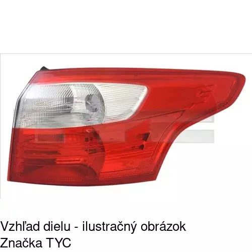 Zadné svetlo POLCAR 32C1876T
