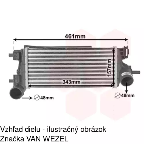 Chladiče vzduchu (Intercoolery) 32C1J8-4 /POLCAR/ - obr. 3