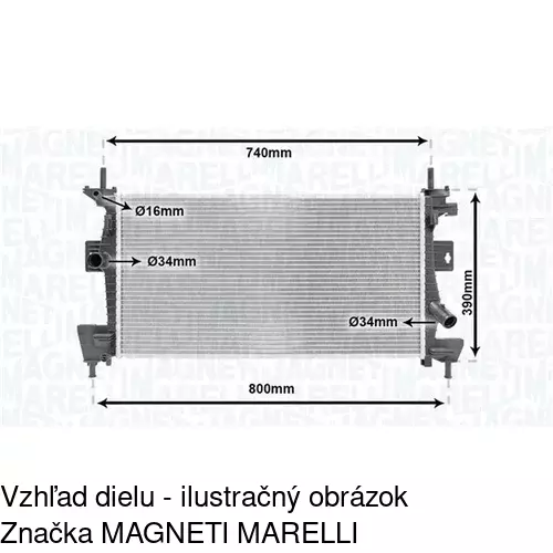 Chladiče vody POLCAR 32M1081K