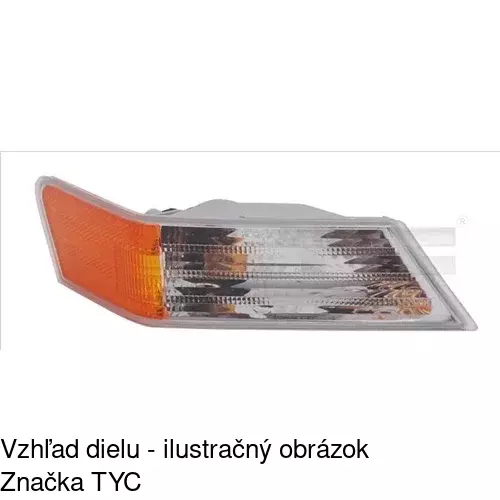 Predná smerovka s obrysom POLCAR 342519-3