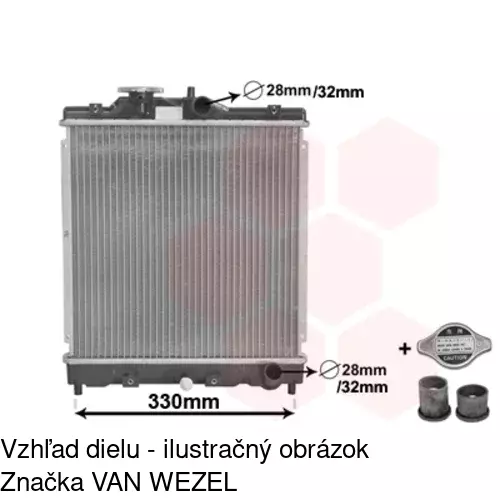 Chladiče vody 3807084K /POLCAR/ - obr. 1
