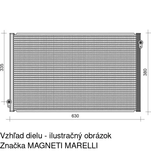 Chladiče klimatizácie 3818K8C3 /POLCAR/