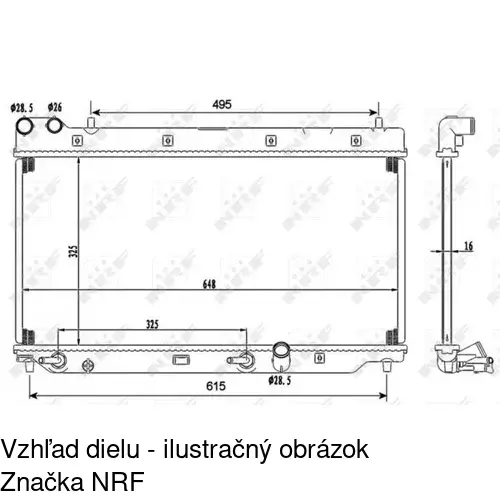 Chladiče vody POLCAR 3835083K