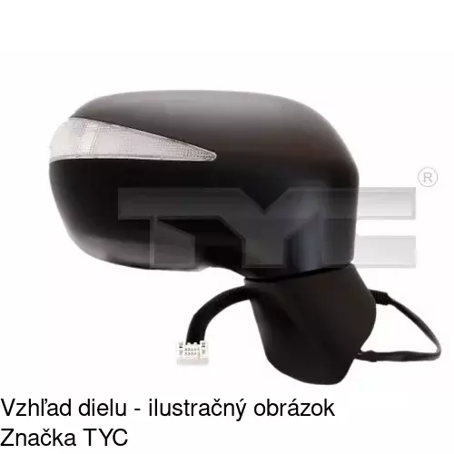 Vonkajšie zrkadlo 3845527M /POLCAR/ - obr. 1
