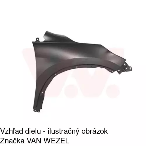 Predný blatník POLCAR 38X202