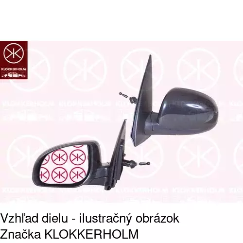 Vonkajšie zrkadlo 4003522E /POLCAR/ - obr. 2