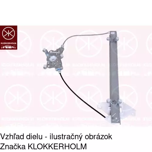 Mechanizmus sťahovania okna elektrický bez motora 4007PSG5 /POLCAR/ - obr. 1