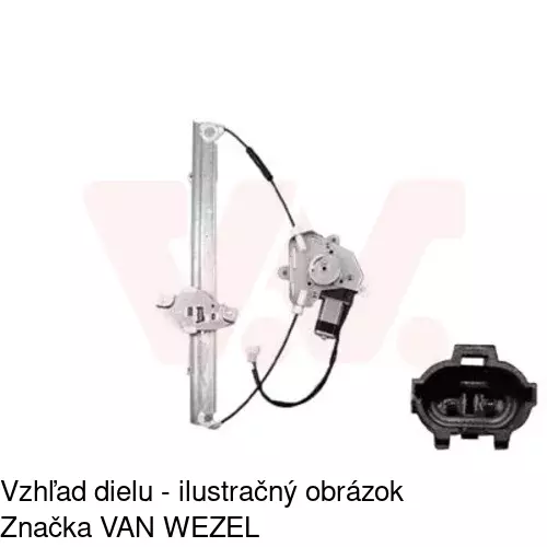 Elektrický mechanizmus okna dverí 4040PSE1 /POLCAR/ - obr. 1