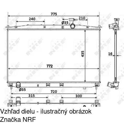 Chladiče vody POLCAR 405108-2