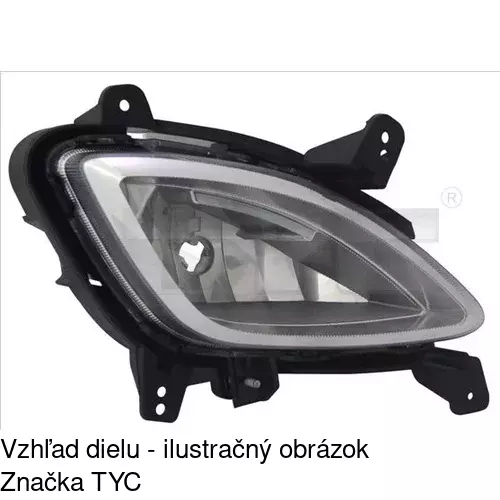 Hmlové svetlo - predné 40A129-E /POLCAR/ - obr. 1