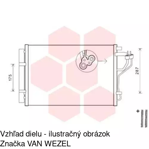 Chladiče klimatizácie 40C2K8C1S /POLCAR/ - obr. 2