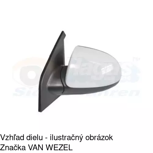 Vonkajšie zrkadlo 4107512M /POLCAR/ - obr. 1