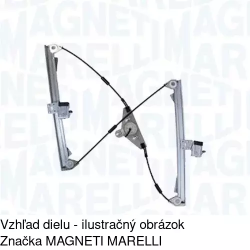 Mechanizmus sťahovania okna elektrický bez motora 4114PSG1E /POLCAR/ - obr. 1