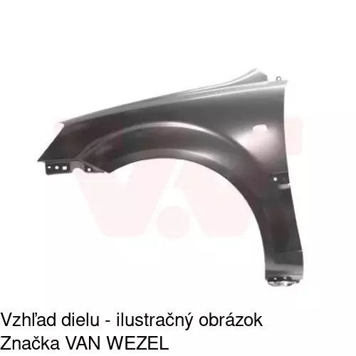 Predný blatník POLCAR 411702