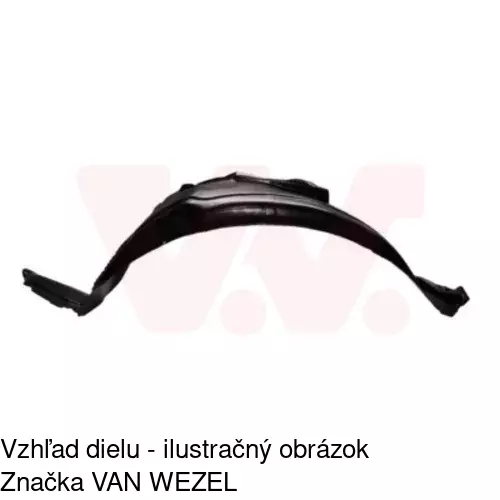 Podblatník (plast) POLCAR 4117FL1T