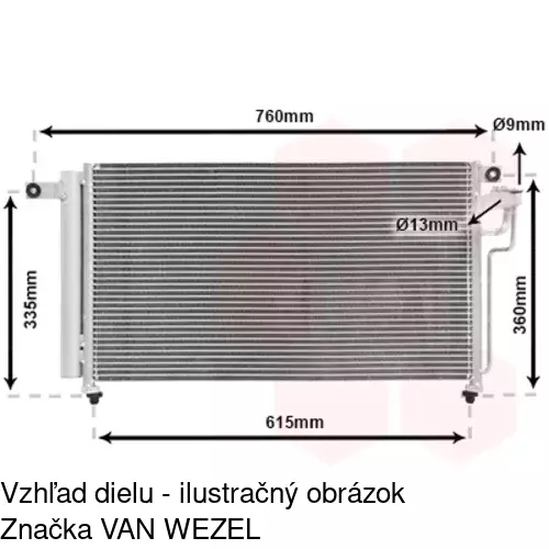 Chladiče klimatizácie 4117K8C1S /POLCAR/ - obr. 3
