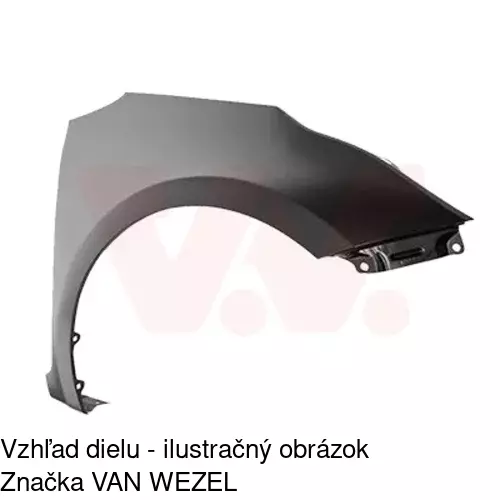 Predný blatník 41C102-1 /POLCAR/