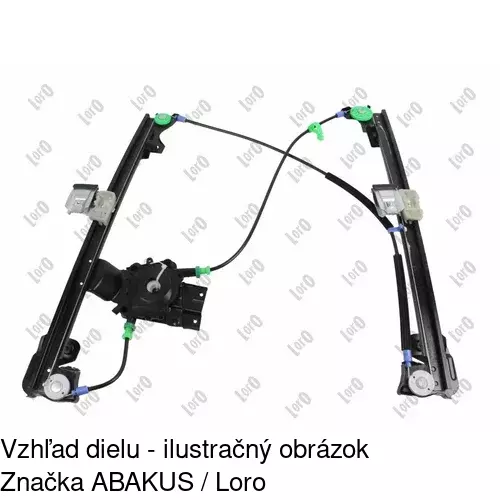 Elektrický mechanizmus okna dverí 4311PSE1 /POLCAR/ - obr. 4