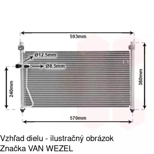 Chladiče klimatizácie 4517K8C2 /POLCAR/ - obr. 2