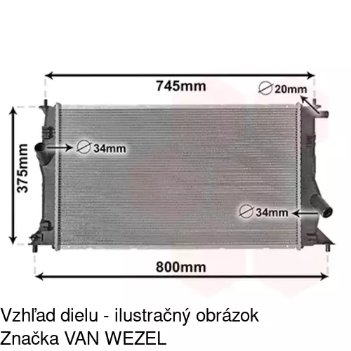 Chladiče vody 452608-3 /POLCAR/ - obr. 2