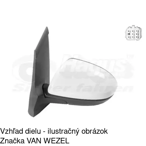 Vonkajšie zrkadlo 4533512S /POLCAR/ - obr. 1