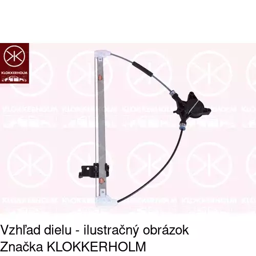 Mechanizmus sťahovania okna elektrický bez motora POLCAR 4541PSG4
