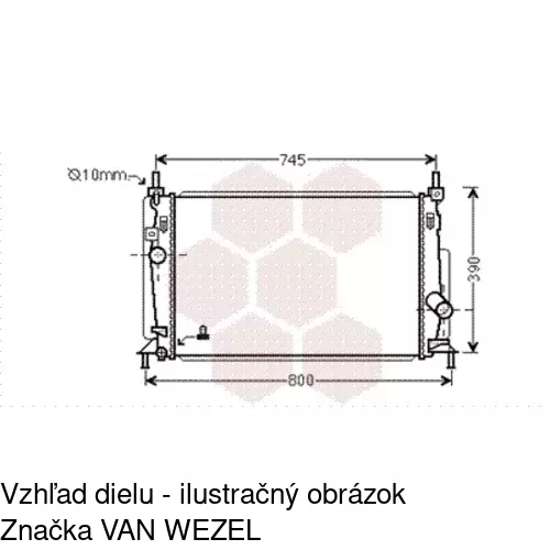 Chladiče vody 454208-1 /POLCAR/ - obr. 1
