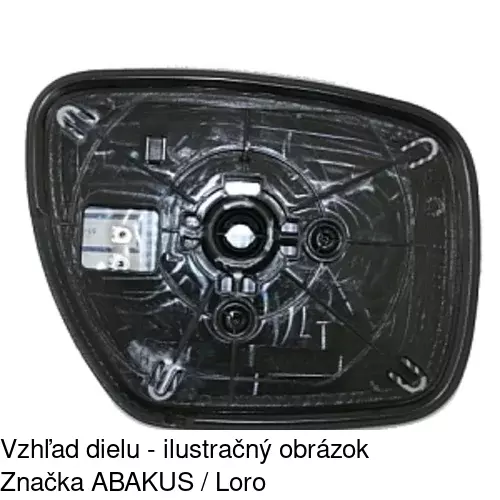 Sklo vonkajšieho zrkadla s držiakom 4581545E /POLCAR/ - obr. 2