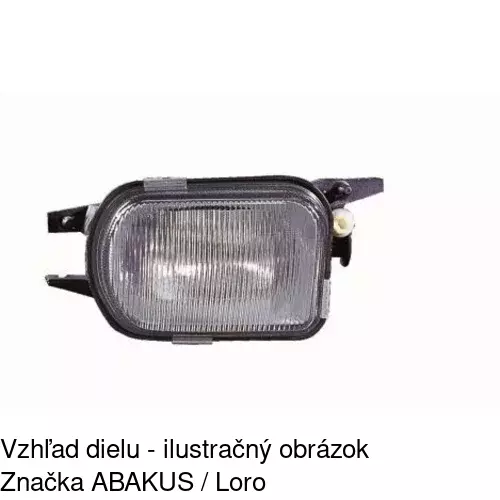 Hmlové svetlo - predné 500329-E /POLCAR/ - obr. 3