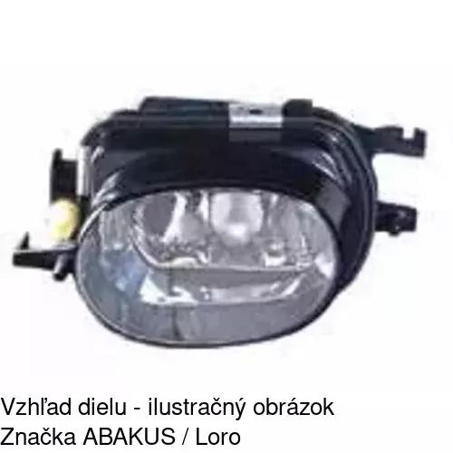 Hmlové svetlo - predné POLCAR 5003303E