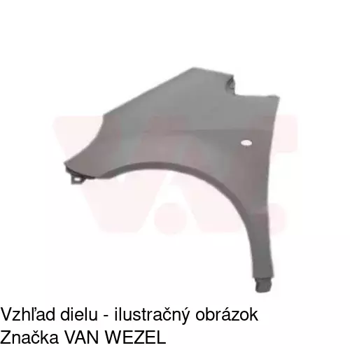 Predný blatník 500502 /POLCAR/ - obr. 2