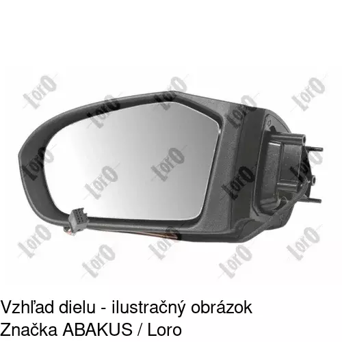 Vonkajšie zrkadlo 5006525M /POLCAR/ - obr. 2