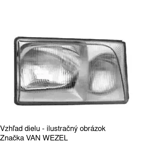 Sklo reflektora 5014122E /POLCAR/ - obr. 2