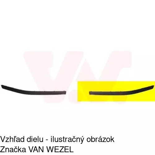 Lišta nárazníka 501507-7 /POLCAR/ - obr. 1