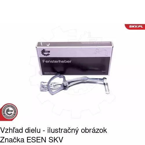 Mechanizmus sťahovania okna elektrický bez motora 5015PSG2 /POLCAR/ - obr. 3