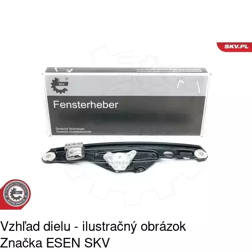 Mechanizmus sťahovania okna elektrický bez motora 5016PSG2 /POLCAR/ - obr. 1
