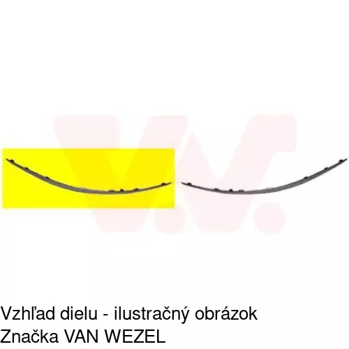 Lišta nárazníka 501707-6 /POLCAR/ - obr. 1