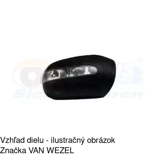 Rám vonkajšieho zrkadla 502554PM /POLCAR/ - obr. 4