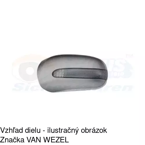 Rám vonkajšieho zrkadla 502555PM /POLCAR/ - obr. 4