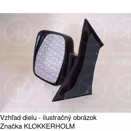 Sklo vonkajšieho zrkadla s držiakom 5062552E /POLCAR/ - obr. 3