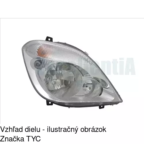 Hlavný reflektor 506509-E /POLCAR/ - obr. 1